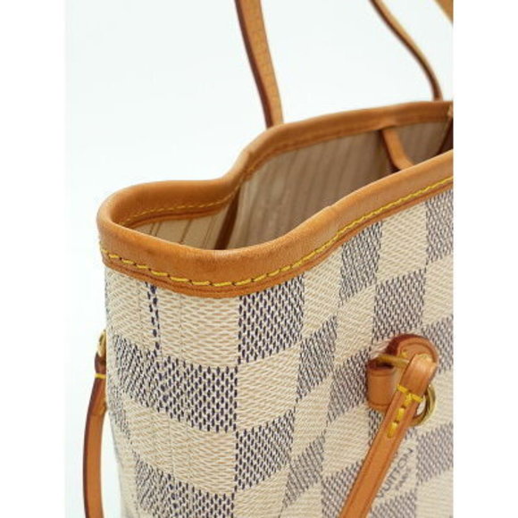 Louis Vuitton Damier Azur White Neverfull Tote Bag - Picture 8 of 8